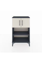 Arges Komodin 2 Raflı 2 Kapaklı 60x30x96 Antrasit-Aytaşı