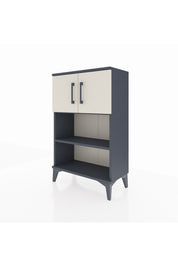 Arges Komodin 2 Raflı 2 Kapaklı 60x30x96 Antrasit-Aytaşı