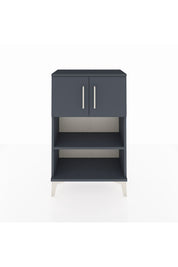 Arges Komodin 2 Raflı 2 Kapaklı 60x30x96 Antrasit-Antrasit