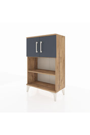 Arges Komodin 2 Raflı 2 Kapaklı 60x30x96 Çam-Antrasit