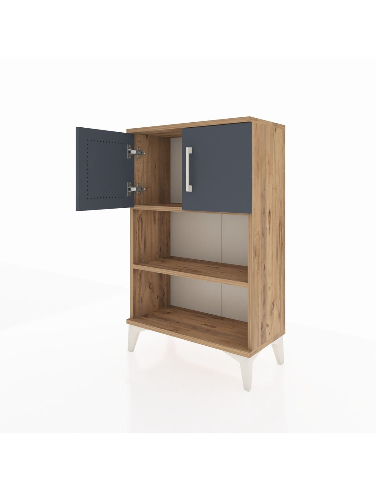 Arges Komodin 2 Raflı 2 Kapaklı 60x30x96 - S14M040V8A