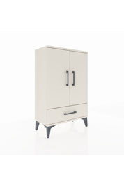 Arges Komodin 2 Raflı Tek Çekmeceli 2 Kapaklı 60x30x96 Aytaşı-Aytaşı