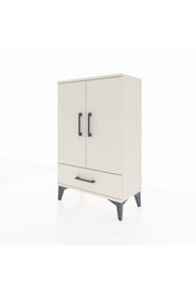 Arges Komodin 2 Raflı Tek Çekmeceli 2 Kapaklı 60x30x96 Aytaşı-Aytaşı