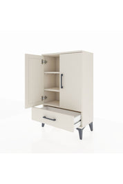 Arges Komodin 2 Raflı Tek Çekmeceli 2 Kapaklı 60x30x96 Aytaşı-Aytaşı