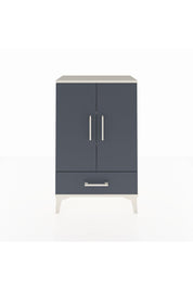 Arges Komodin 2 Raflı Tek Çekmeceli 2 Kapaklı 60x30x96 Aytaşı-Antrasit