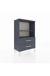 Arges Komodin 2 Raflı 2 Çekmeceli 60x30x96 Antrasit-Antrasit