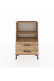 Arges Komodin 2 Raflı 2 Çekmeceli 60x30x96 Çam-Çam