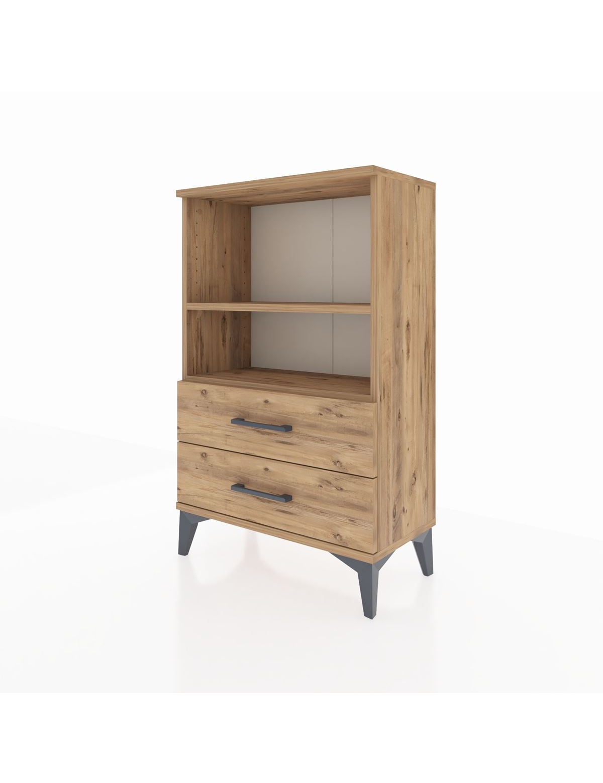 Arges Komodin 2 Raflı 2 Çekmeceli 60x30x96 - S14M004V9A