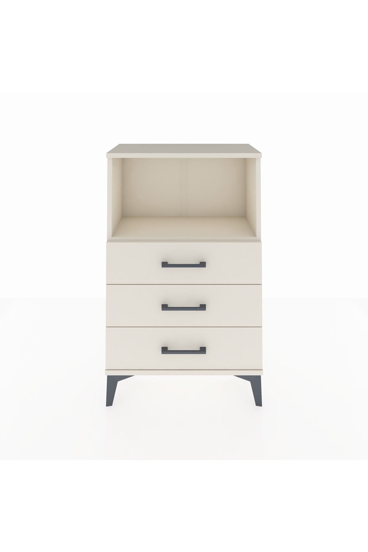 Arges Komodin Tek Raflı 3 Çekmeceli 60x30x96 Aytaşı-Aytaşı