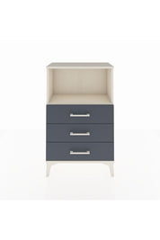 Arges Komodin Tek Raflı 3 Çekmeceli 60x30x96 Aytaşı-Antrasit