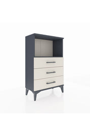 Arges Komodin Tek Raflı 3 Çekmeceli 60x30x96 Antrasit-Aytaşı
