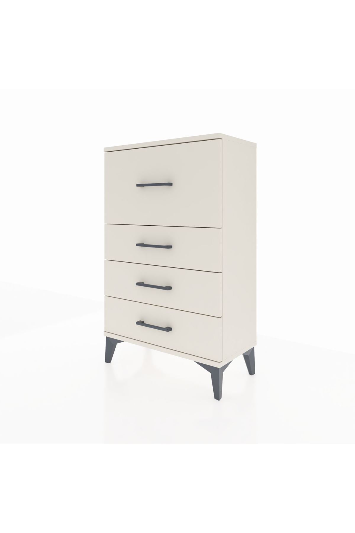 Arges Komodin 4 Çekmeceli 60x30x96 Aytaşı-Aytaşı