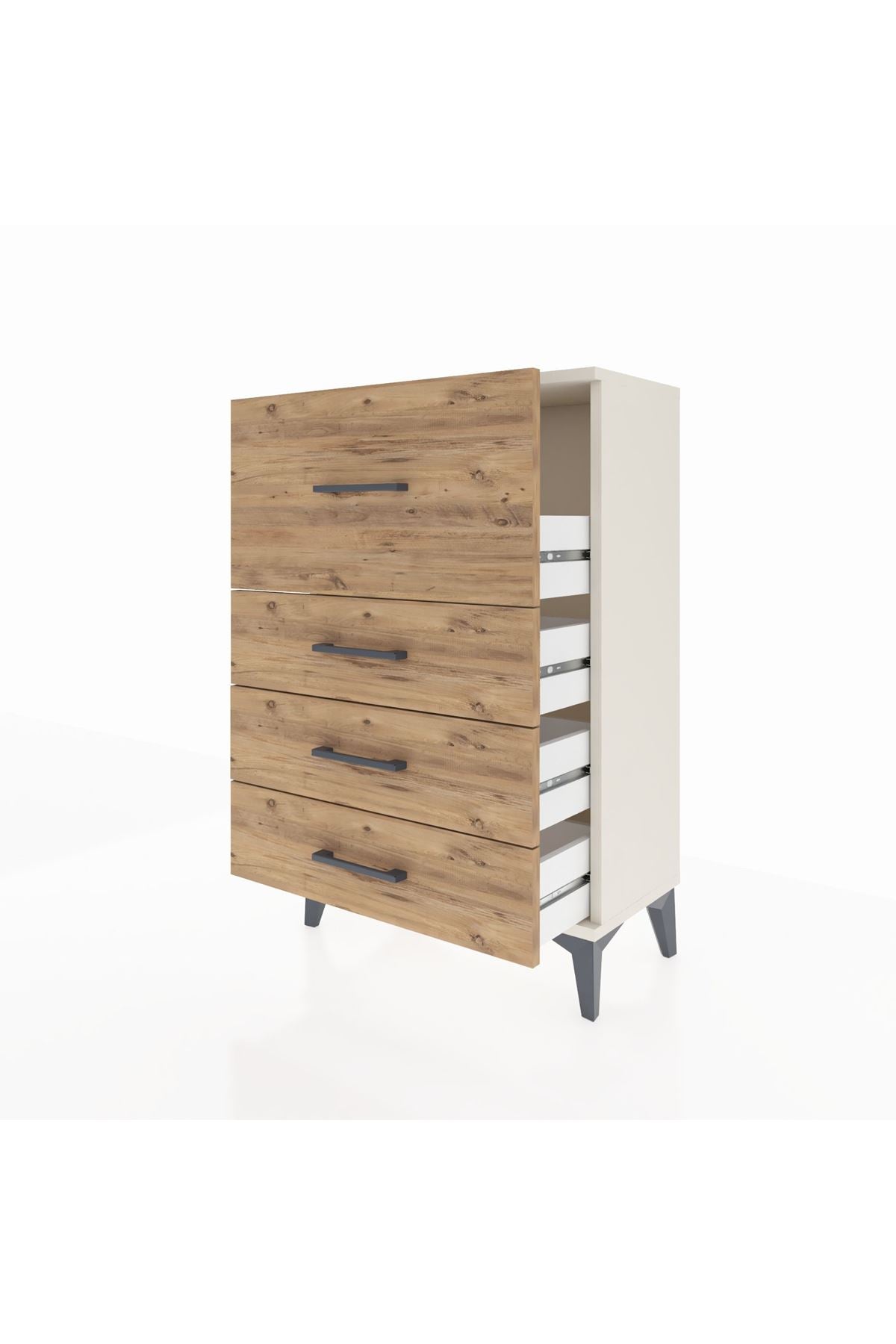 Arges Komodin 4 Çekmeceli 60x30x96 Aytaşı-Çam