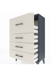 Arges Komodin 4 Çekmeceli 60x30x96 Antrasit-Aytaşı