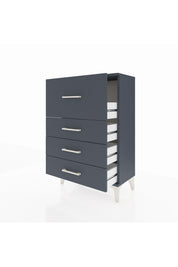 Arges Komodin 4 Çekmeceli 60x30x96 Antrasit-Antrasit