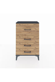 Arges Komodin 4 Çekmeceli 60x30x96 Antrasit-Çam