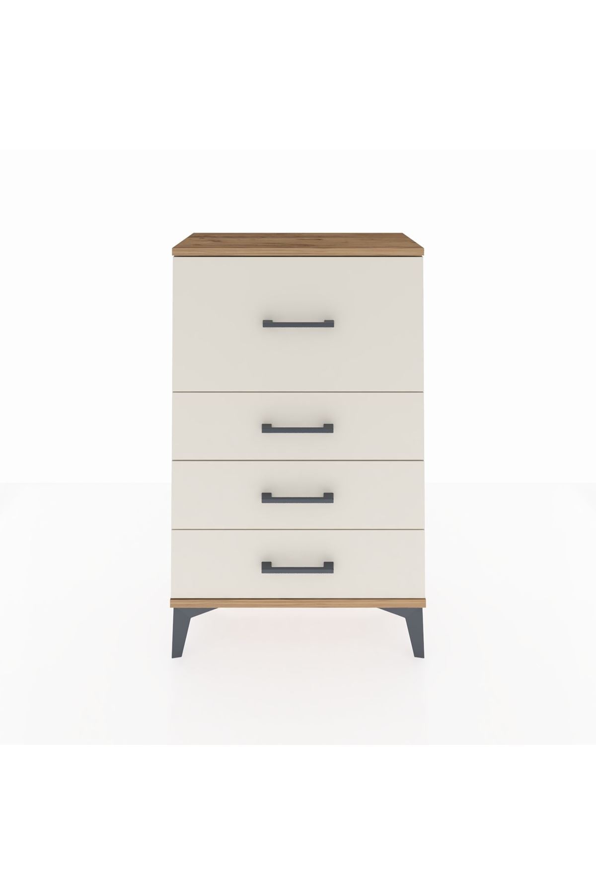Arges Komodin 4 Çekmeceli 60x30x96 Çam-Aytaşı