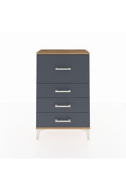 Arges Komodin 4 Çekmeceli 60x30x96 Çam-Antrasit
