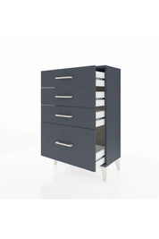 Arges Komodin 4 Çekmeceli 60x30x96 Antrasit-Antrasit