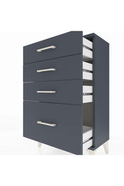 Arges Komodin 4 Çekmeceli 60x30x96 Antrasit-Antrasit