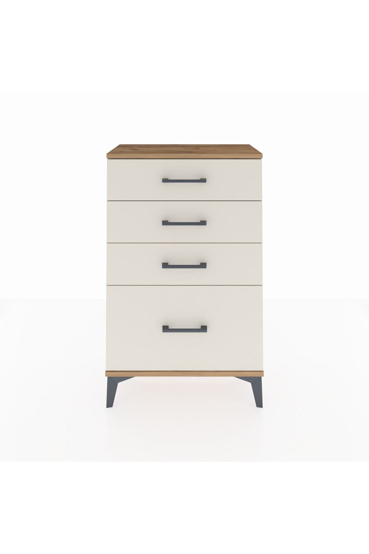 Arges Komodin 4 Çekmeceli 60x30x96 Çam-Aytaşı