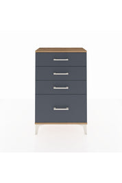 Arges Komodin 4 Çekmeceli 60x30x96 Çam-Antrasit