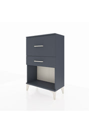 Arges Komodin 2 Çekmeceli 60x30x96 Antrasit-Antrasit