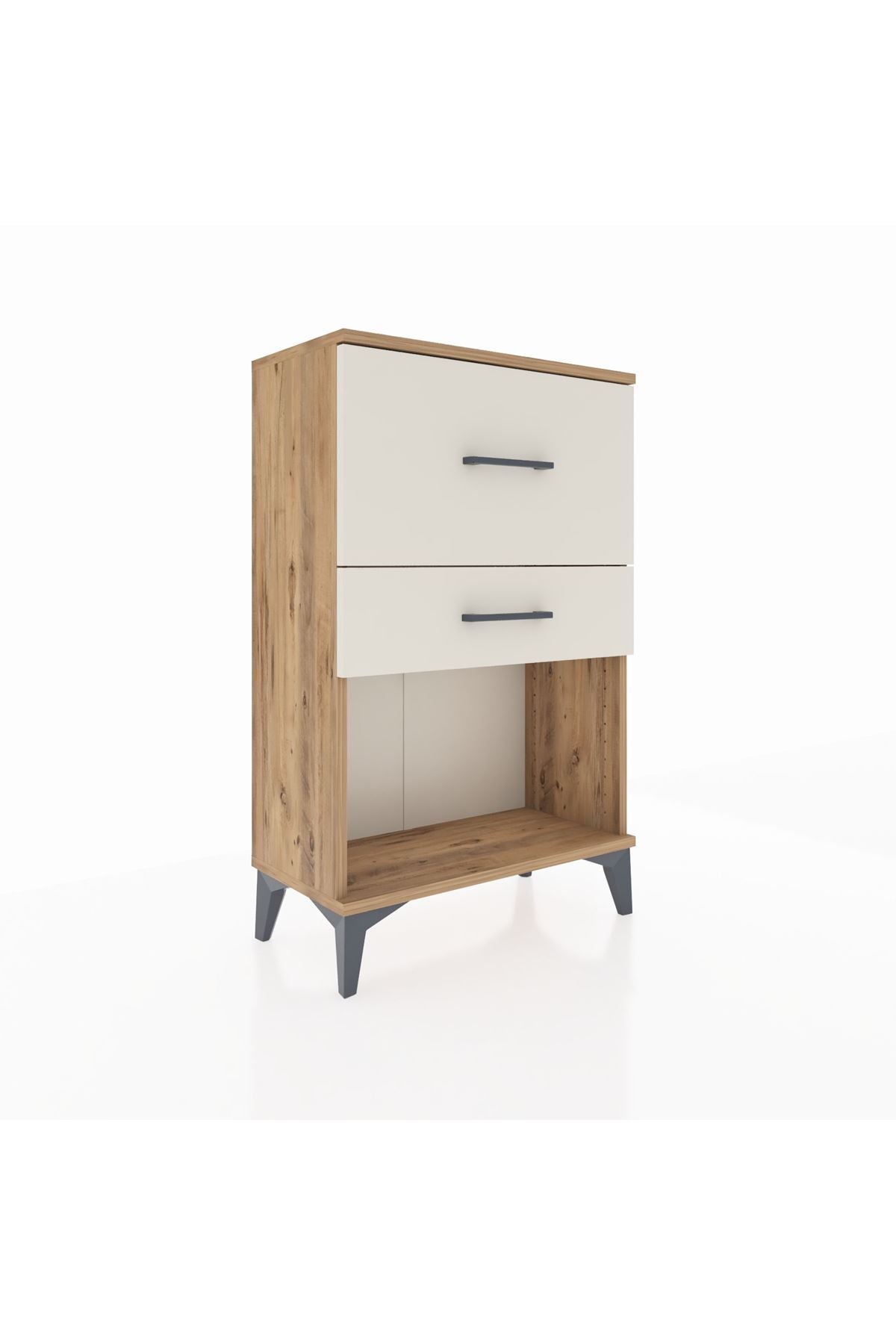 Arges Komodin 2 Çekmeceli 60x30x96 Çam-Aytaşı