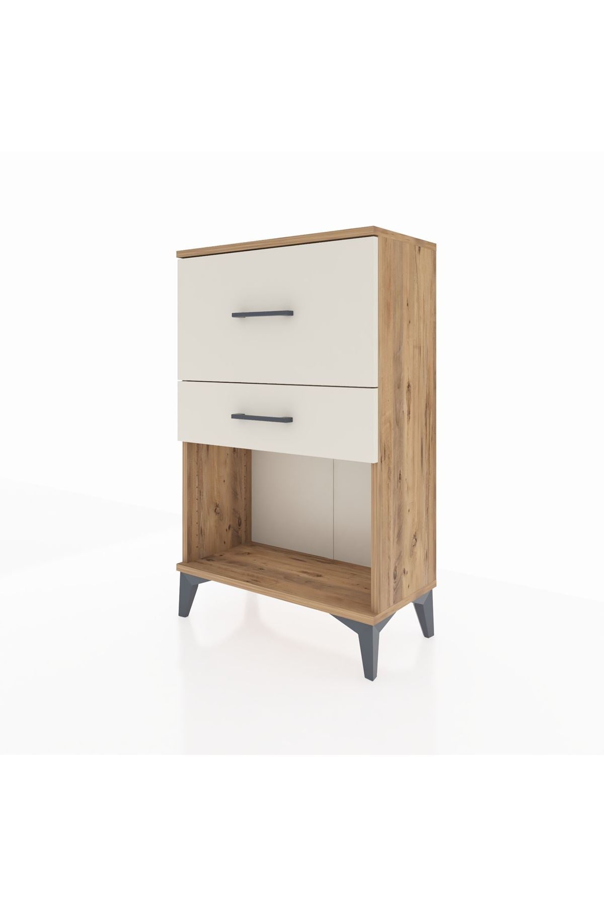 Arges Komodin 2 Çekmeceli 60x30x96 Çam-Aytaşı