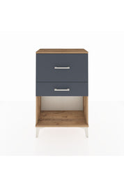 Arges Komodin 2 Çekmeceli 60x30x96 Çam-Antrasit