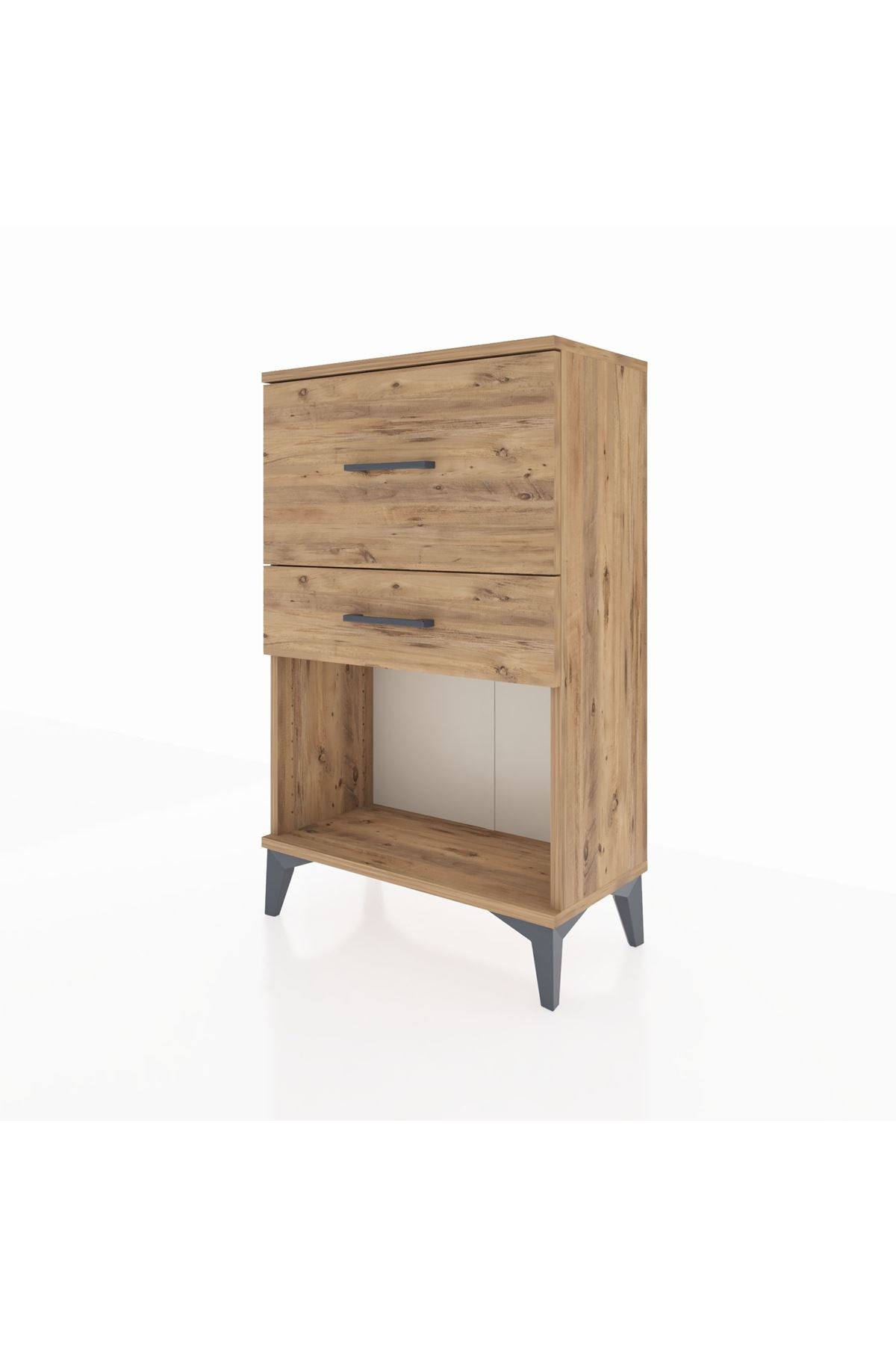 Arges Komodin 2 Çekmeceli 60x30x96 Çam-Çam