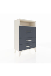 Arges Komodin Tek Raflı 3 Çekmeceli 60x30x96 Aytaşı-Antrasit
