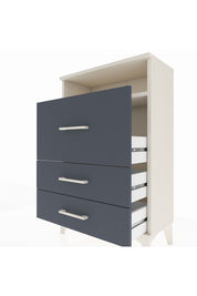 Arges Komodin Tek Raflı 3 Çekmeceli 60x30x96 Aytaşı-Antrasit