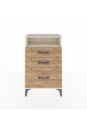 Arges Komodin Tek Raflı 3 Çekmeceli 60x30x96 Aytaşı-Çam