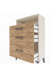 Arges Komodin Tek Raflı 3 Çekmeceli 60x30x96 Aytaşı-Çam