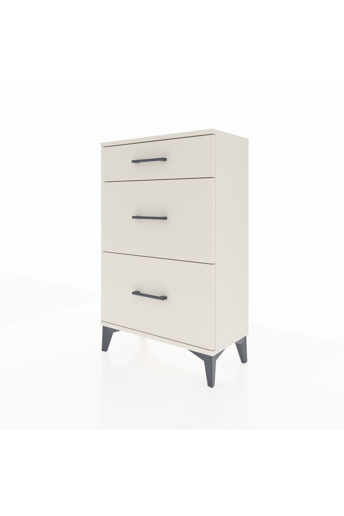 Arges Komodin 3 Çekmeceli 60x30x96 Aytaşı-Aytaşı