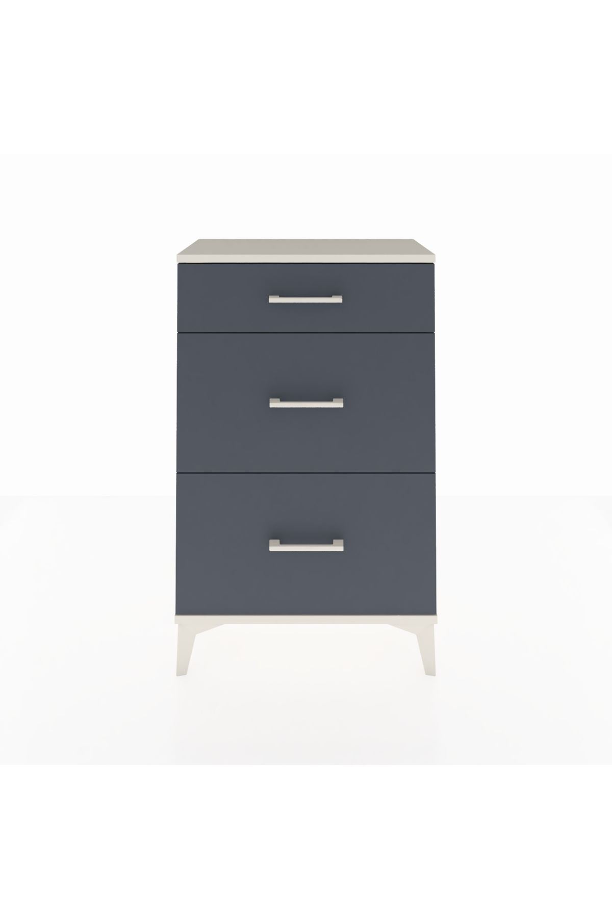 Arges Komodin 3 Çekmeceli 60x30x96 Aytaşı-Antrasit