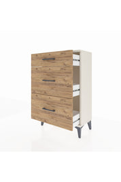 Arges Komodin 3 Çekmeceli 60x30x96 Aytaşı-Çam