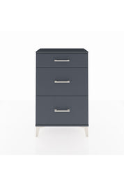 Arges Komodin 3 Çekmeceli 60x30x96 Antrasit-Antrasit