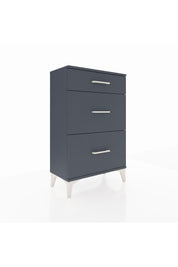 Arges Komodin 3 Çekmeceli 60x30x96 Antrasit-Antrasit