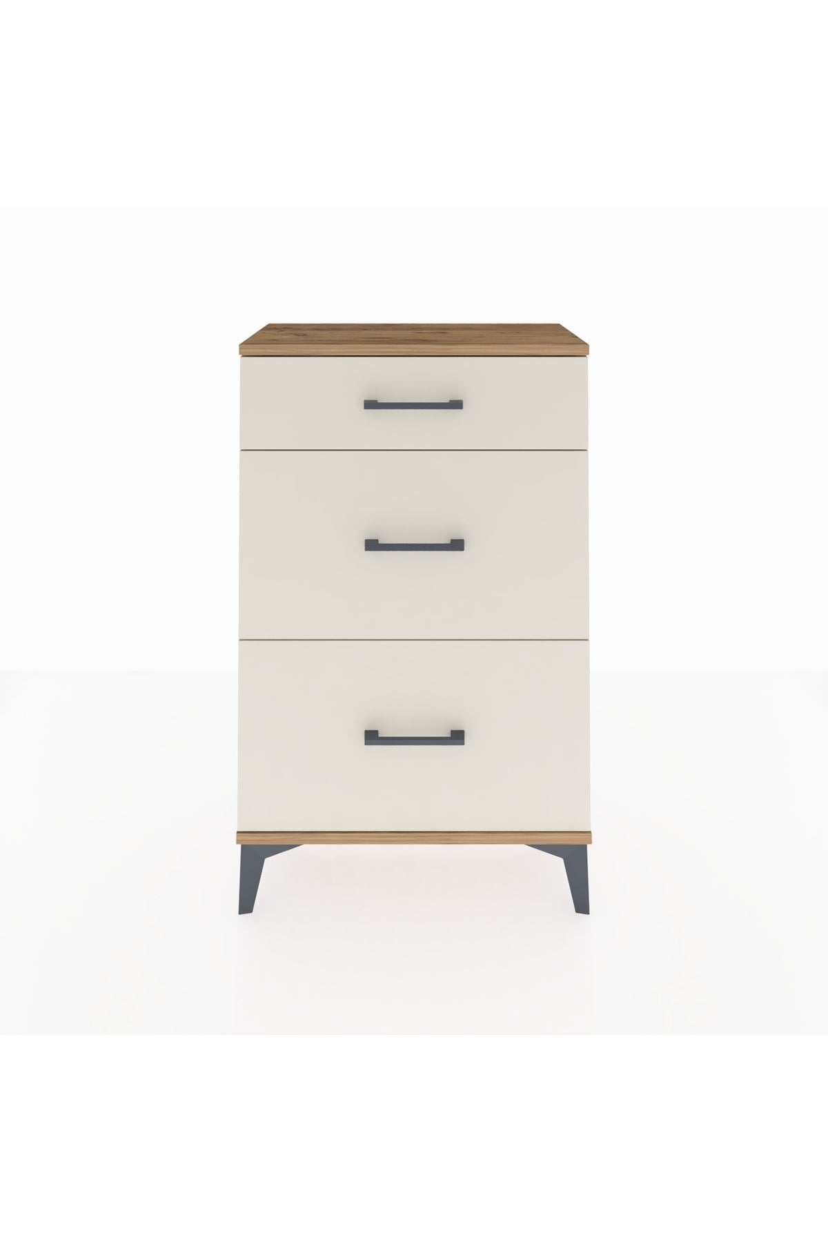 Arges Komodin 3 Çekmeceli 60x30x96 Çam-Aytaşı