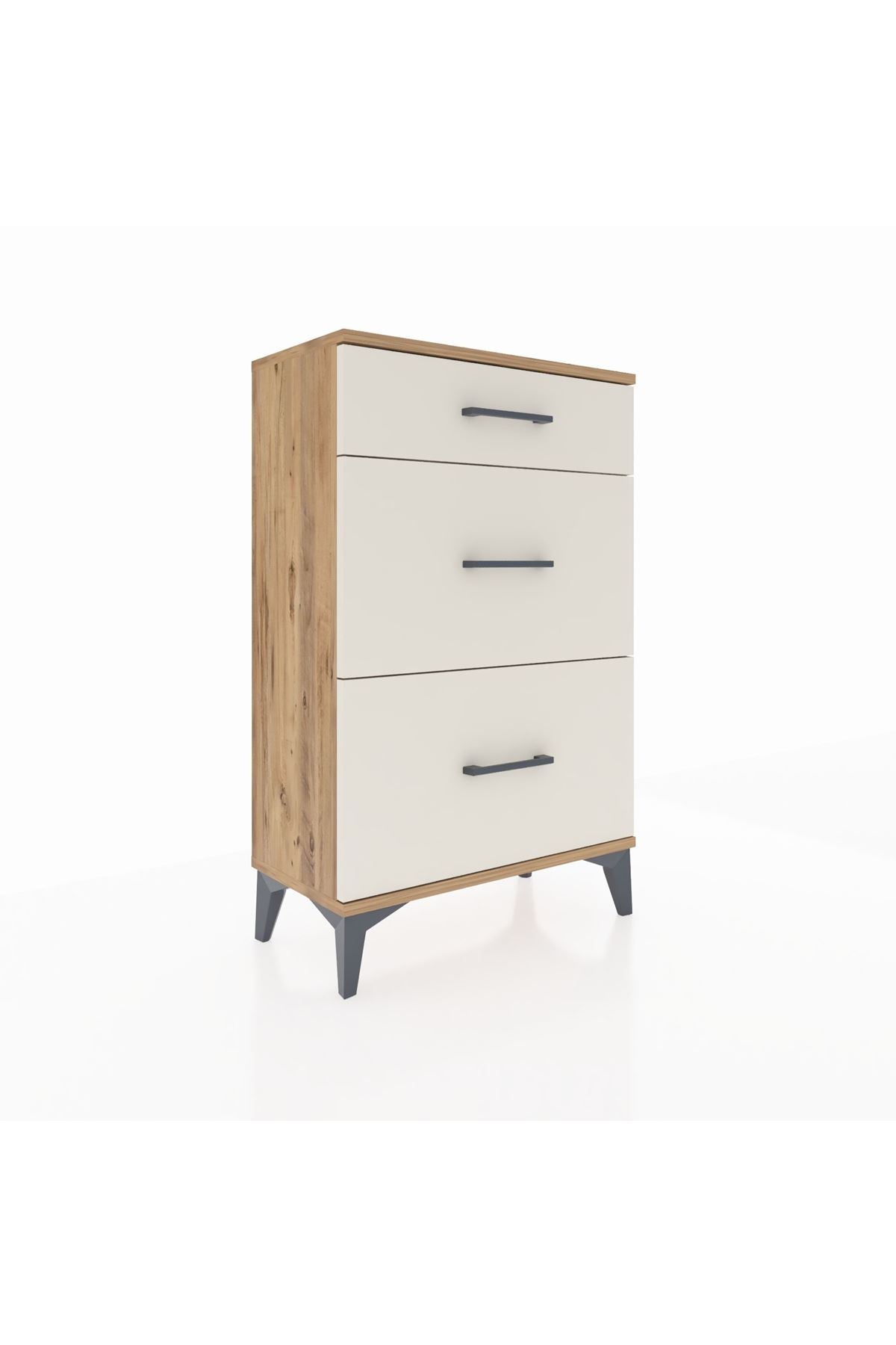 Arges Komodin 3 Çekmeceli 60x30x96 Çam-Aytaşı