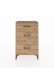 Arges Komodin 3 Çekmeceli 60x30x96 Çam-Çam