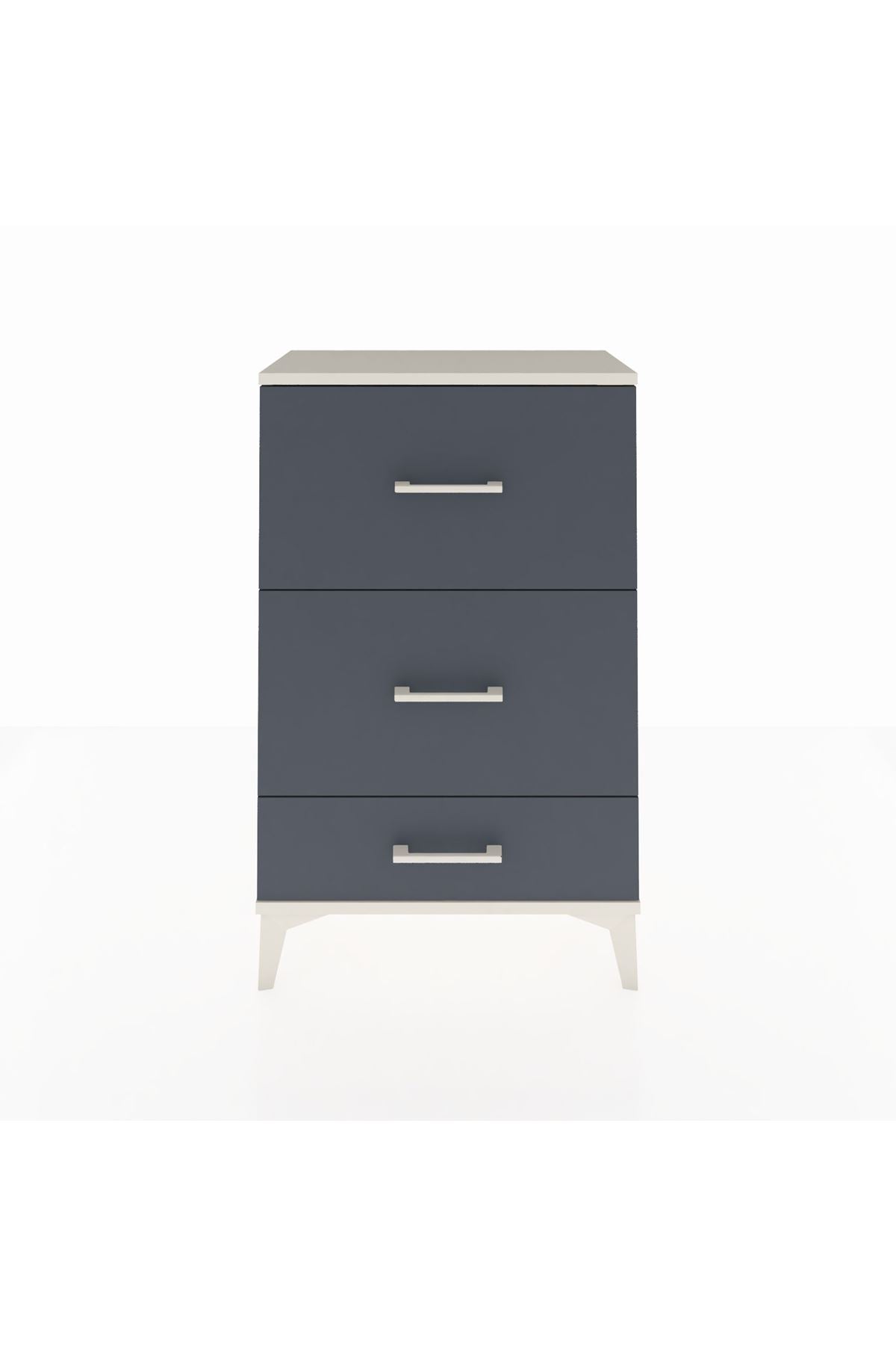 Arges Komodin 3 Çekmeceli 60x30x96 Aytaşı-Antrasit