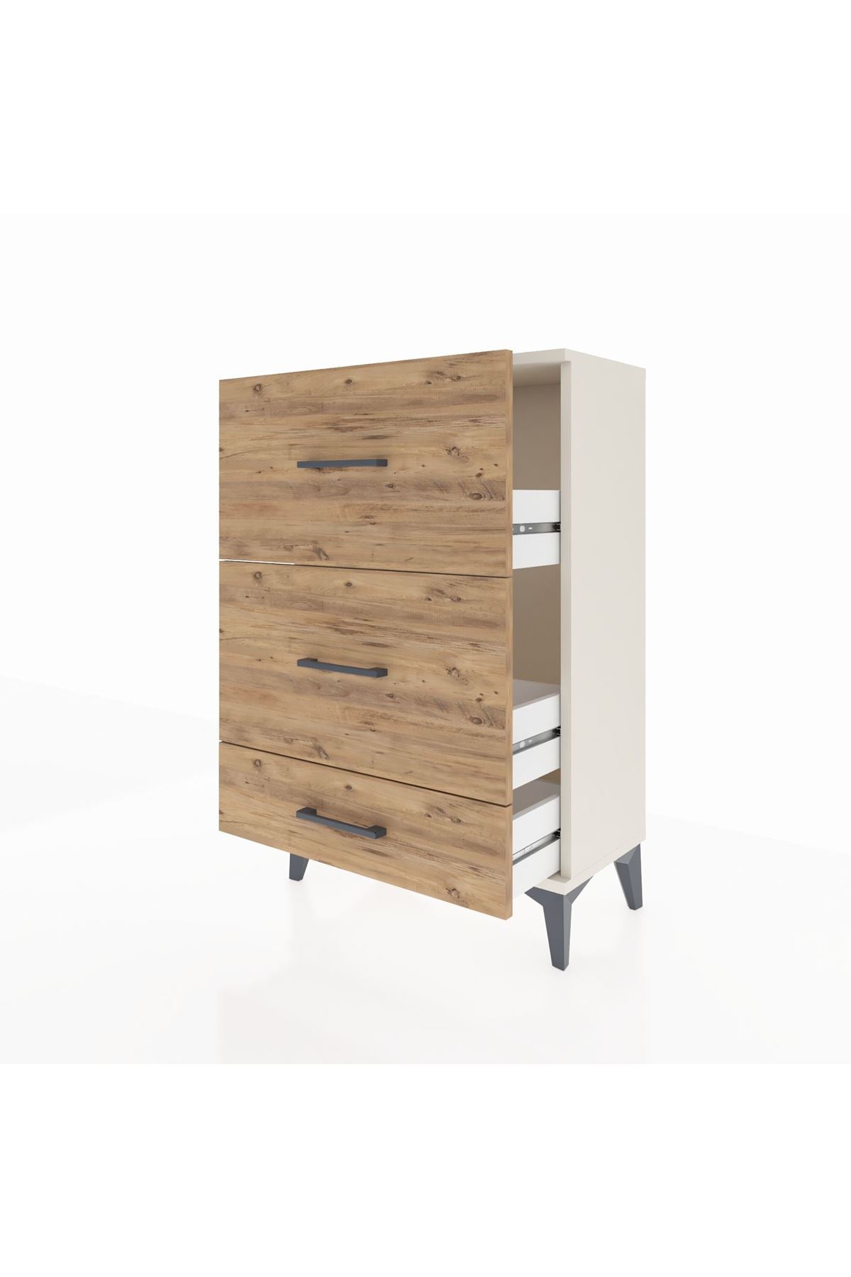 Arges Komodin 3 Çekmeceli 60x30x96 Aytaşı-Çam