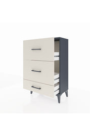 Arges Komodin 3 Çekmeceli 60x30x96 Antrasit-Aytaşı