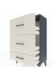 Arges Komodin 3 Çekmeceli 60x30x96 Antrasit-Aytaşı