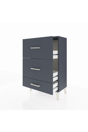 Arges Komodin 3 Çekmeceli 60x30x96 Antrasit-Antrasit