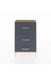 Arges Komodin 3 Çekmeceli 60x30x96 Çam-Antrasit