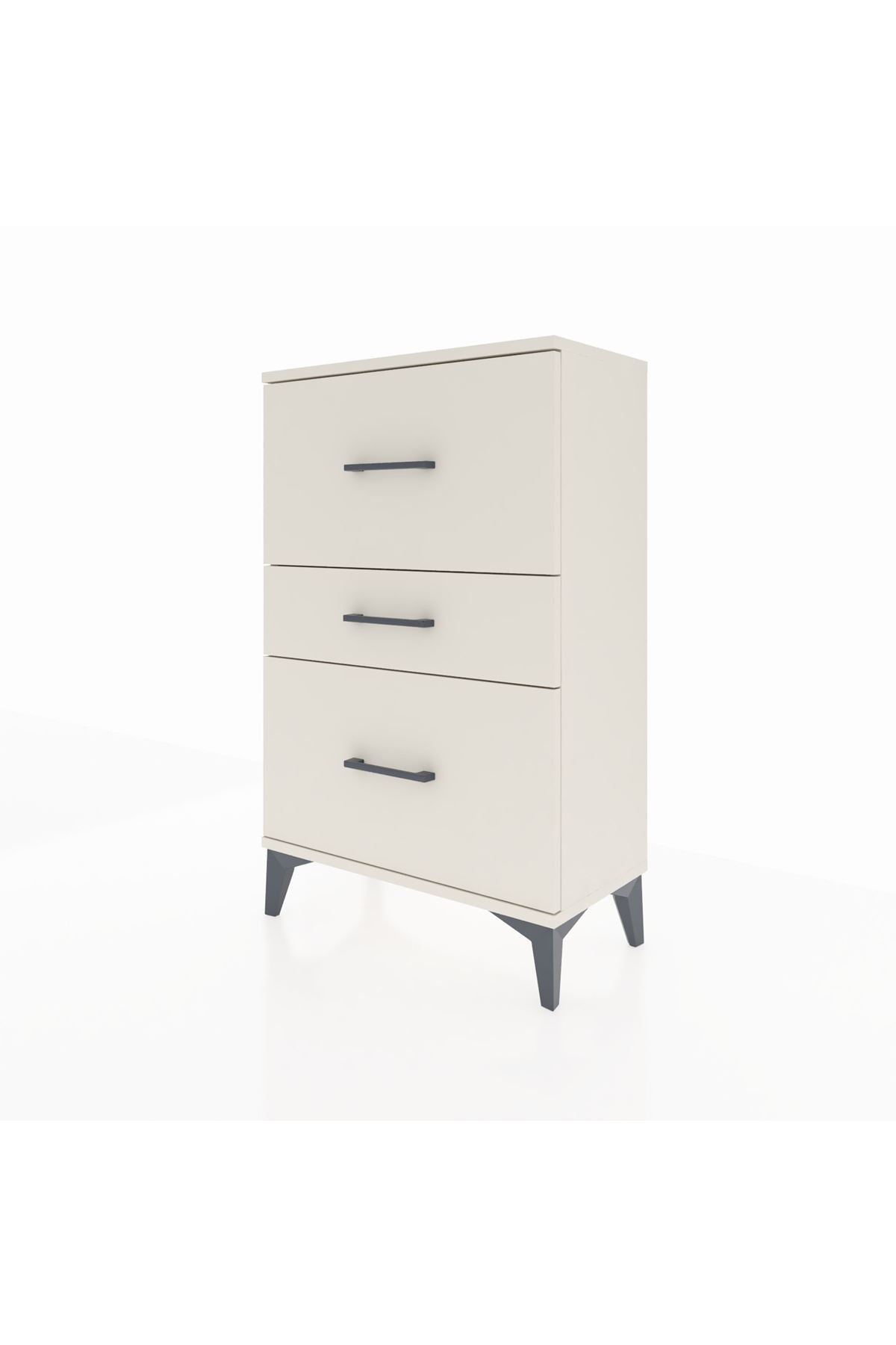 Arges Komodin 3 Çekmeceli 60x30x96 Aytaşı-Aytaşı